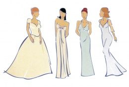 Какой силуэт свадебного платья подчеркнет достоинства вашей фигуры?